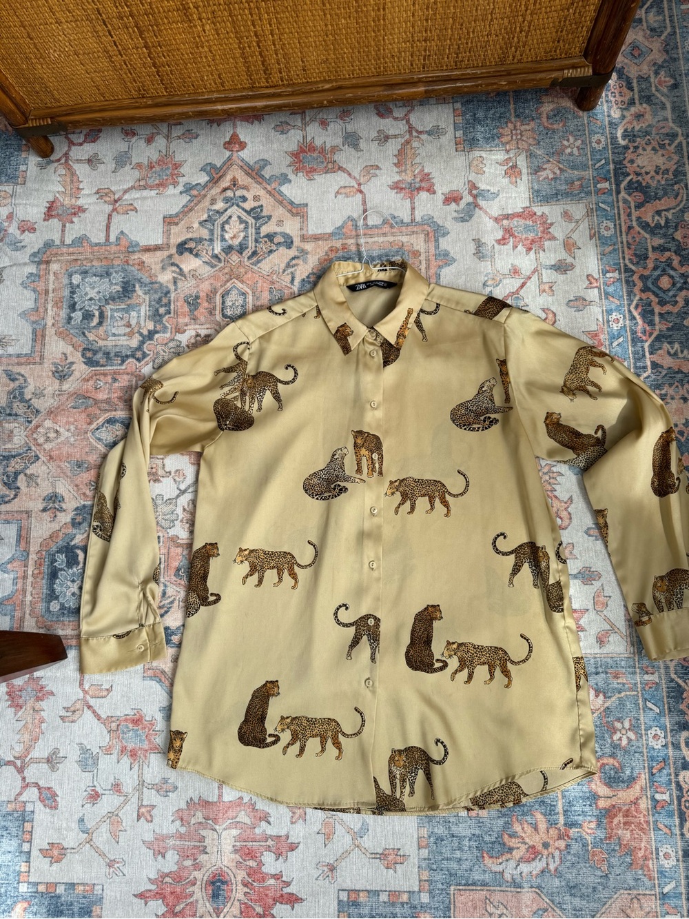 Zara Leopard Blouse